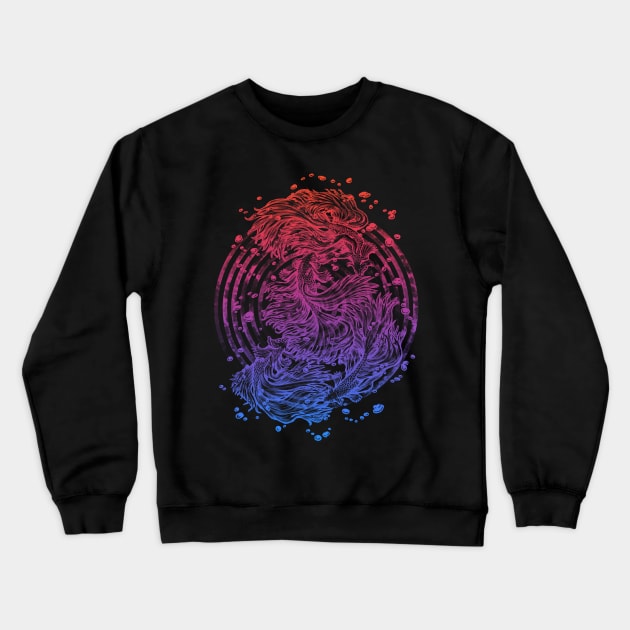 Betta Wave Crewneck Sweatshirt by Villainmazk